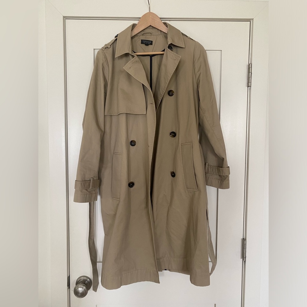 Topshop double breasted trench